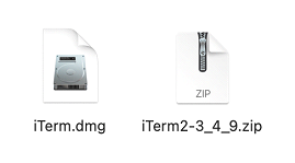 Figure 2. The file downloaded from the fake website (left) and the official website (right)