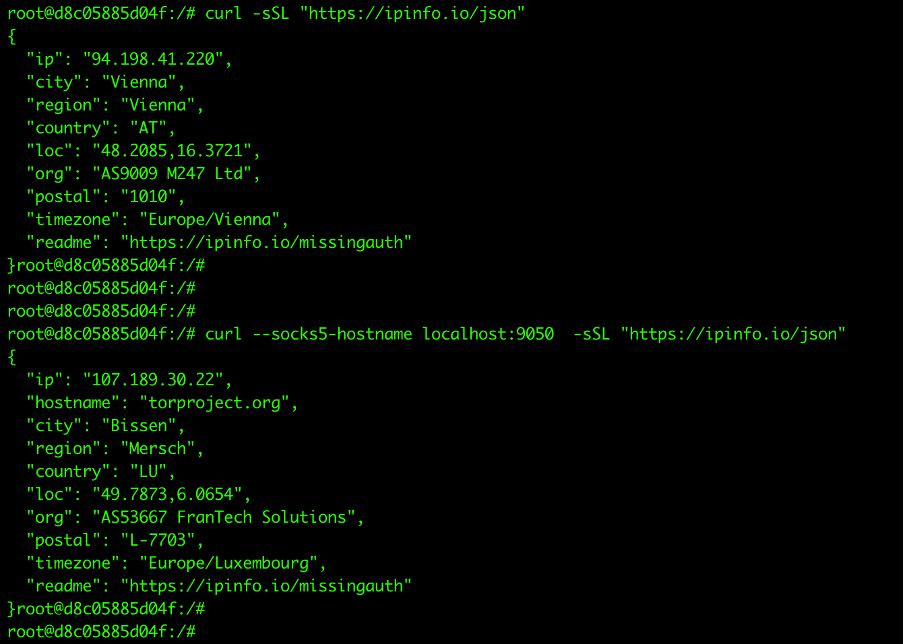 The campaign installs and uses the Tor proxy service to anonymise malicious connections  