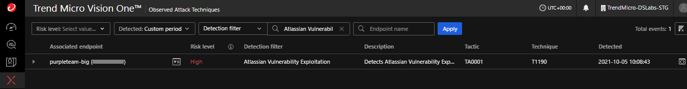 Figure 9. Exploit detection