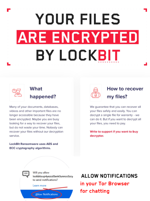 Figure 5. Lockbit 2.0 Tor decryption page