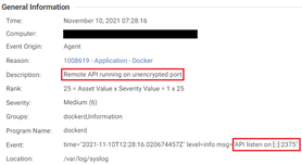 Results of Log Inspection module