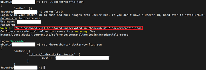 Code with Docker login