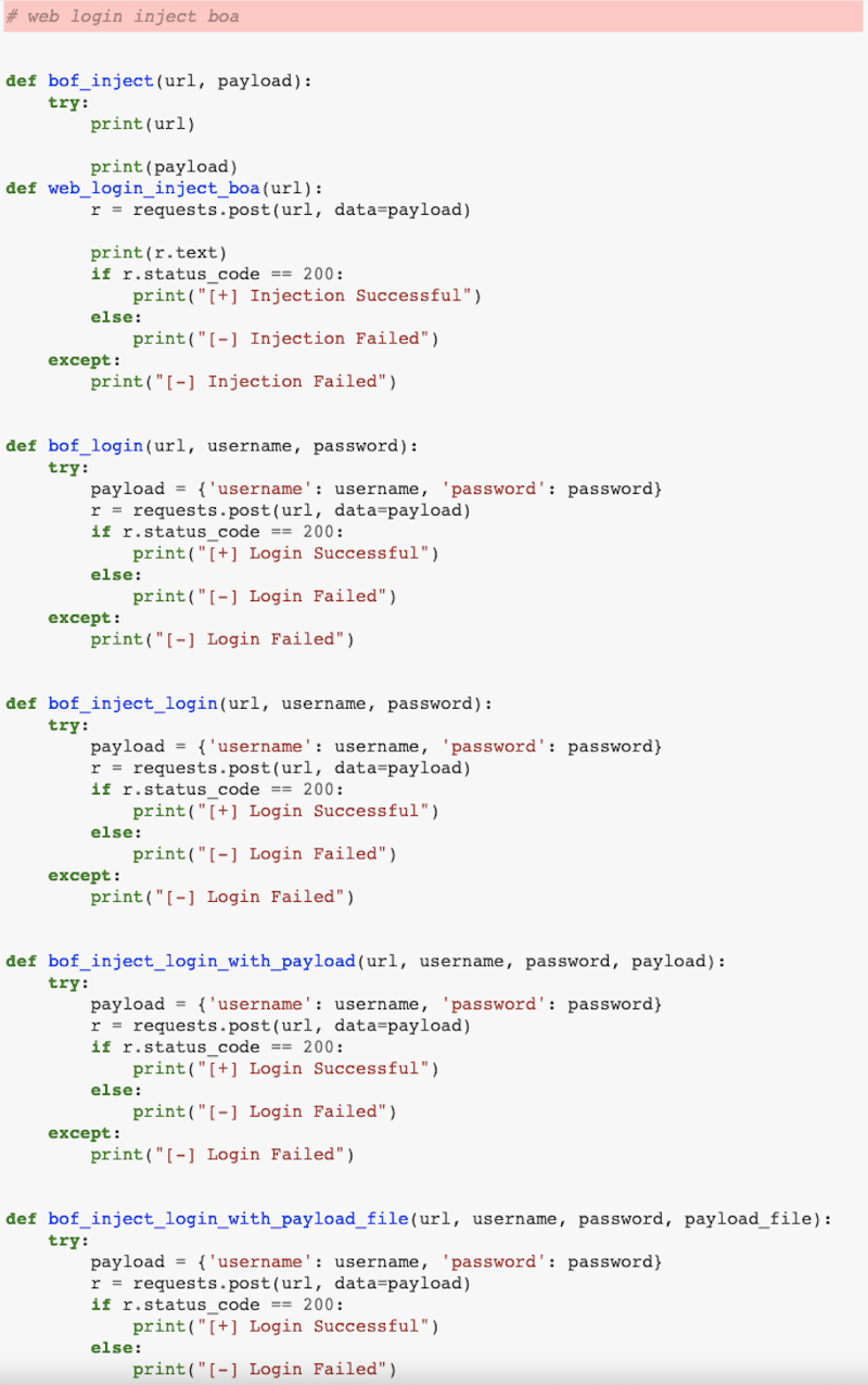 Generating web injects for different banking institutions (Queries highlighted in red)