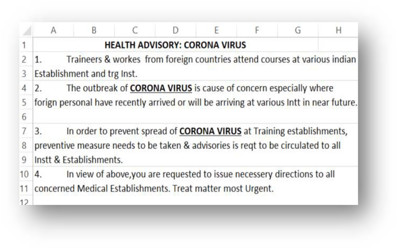 Figure 3. An example of a coronavirus-related spear-phishing email attachment