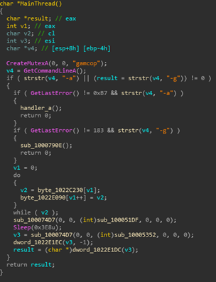 Figure 6. Updated FatalRAT variant from a more recent cluster with more added functionality