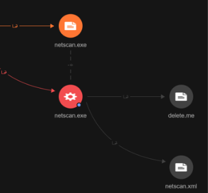 Figure 14. The network scanning tool execution