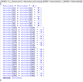 XOR decryption routine 