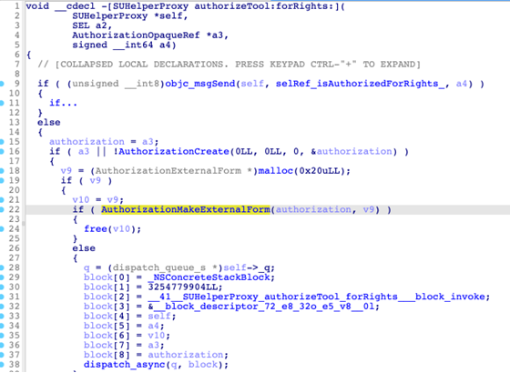 Figure 5. The client generating the authorisation object