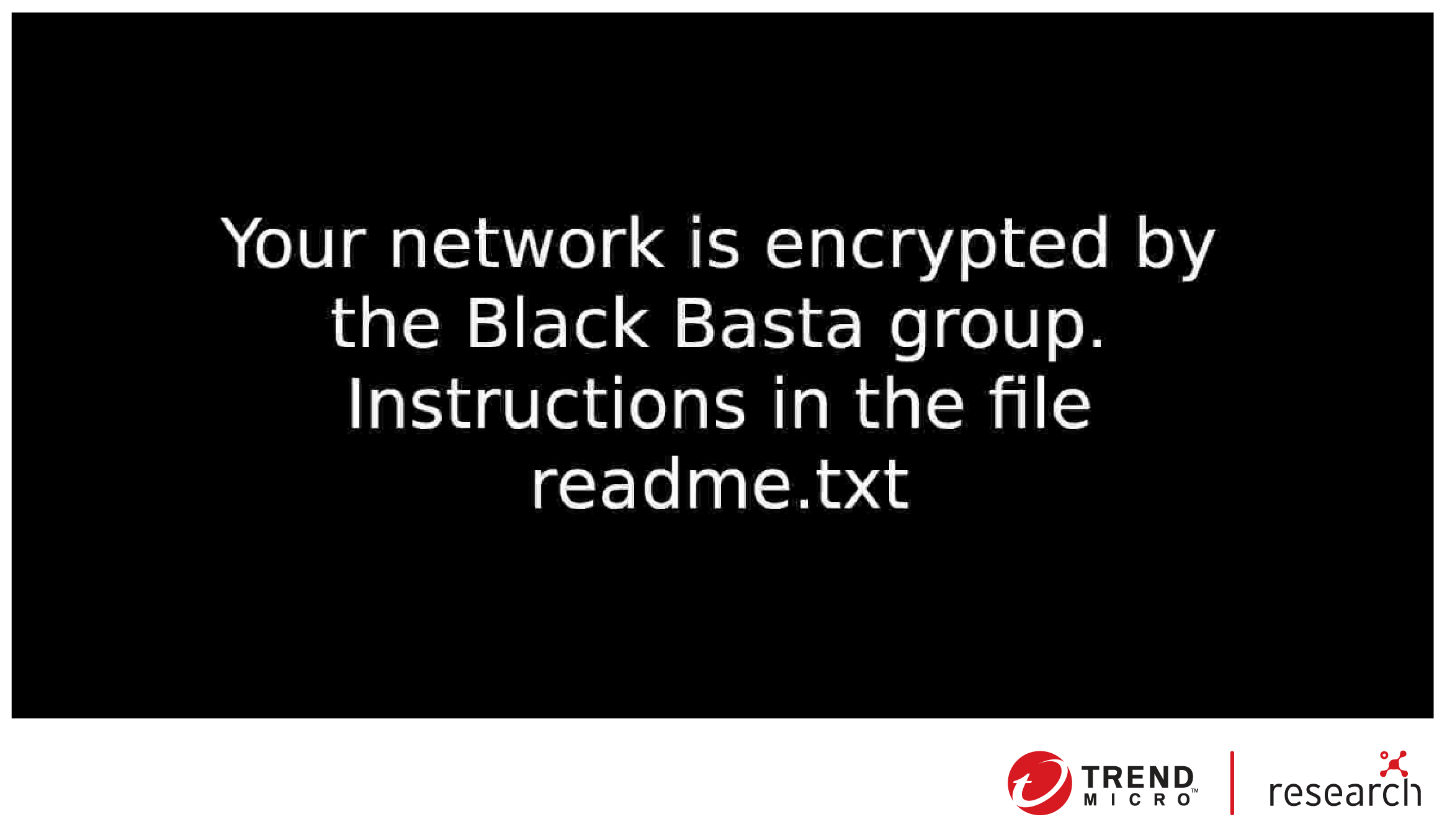 Figure 4. The desktop wallpaper created by the ransomware from the.jpg file dropped in the %temp% folder