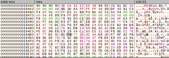 Figure 19. Decrypted Cobalt payload