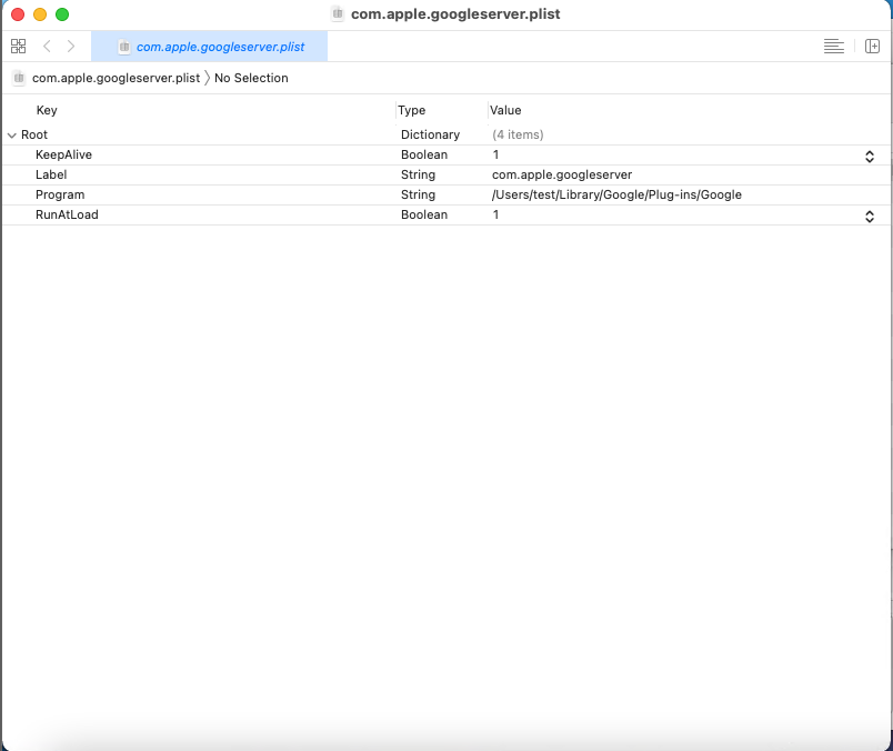 com.apple.googleserver.plist contents