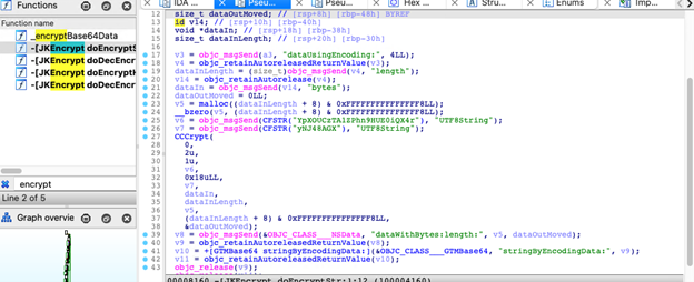 JKEncrypt encryption routine before sending data to C&C