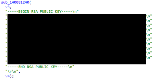 Figure 9. An RSA public key