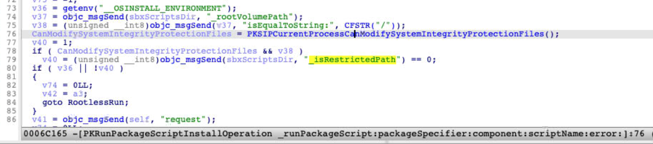 A check to determine if the scripts directory is restricted