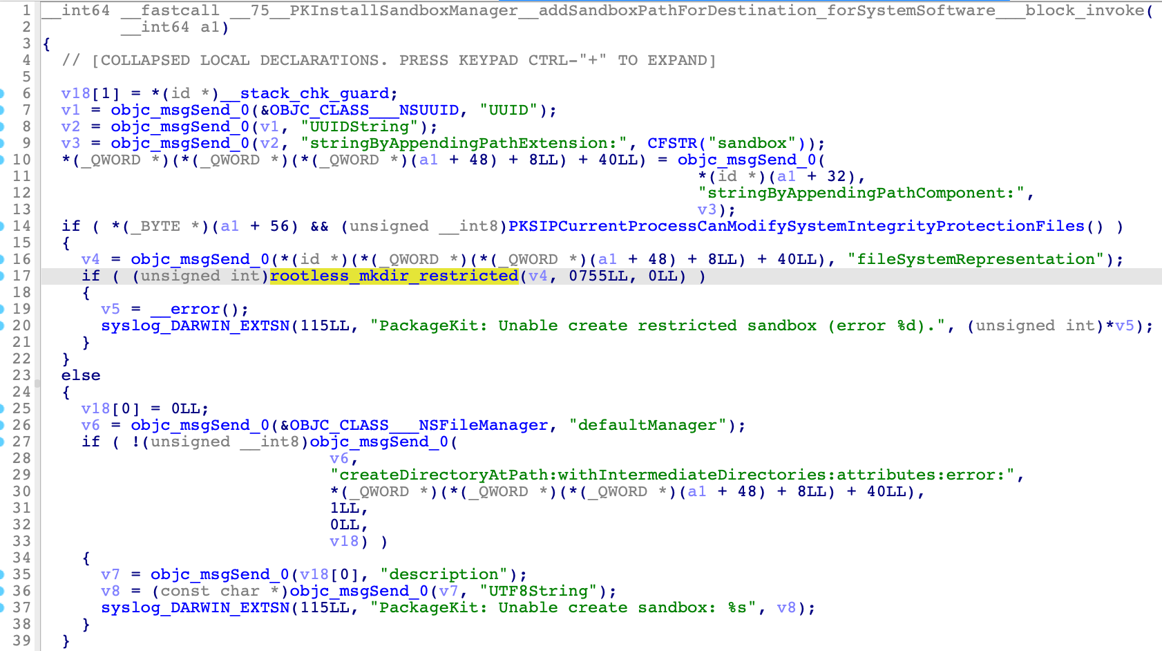 Create the Install Sandbox Path