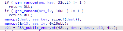 Generation of AES Key and IV of Royal ransomware