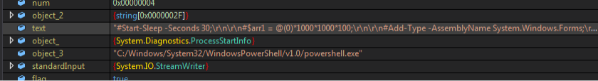 “setupsoftwarefile_v7.7.exe” decrypting and executing a PowerShell script