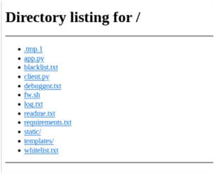 The open directory vulnerability