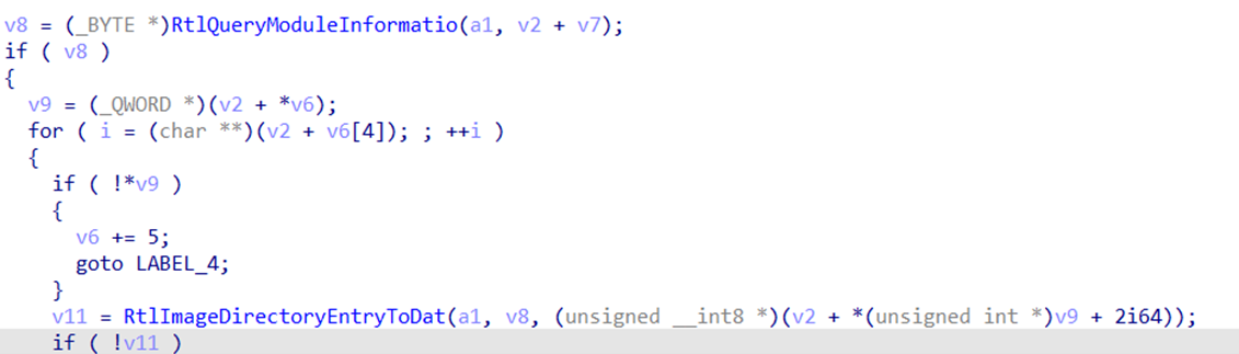 Figure 23. Getting driver entry address