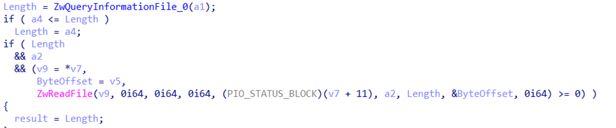 Figure 26. Reading the file