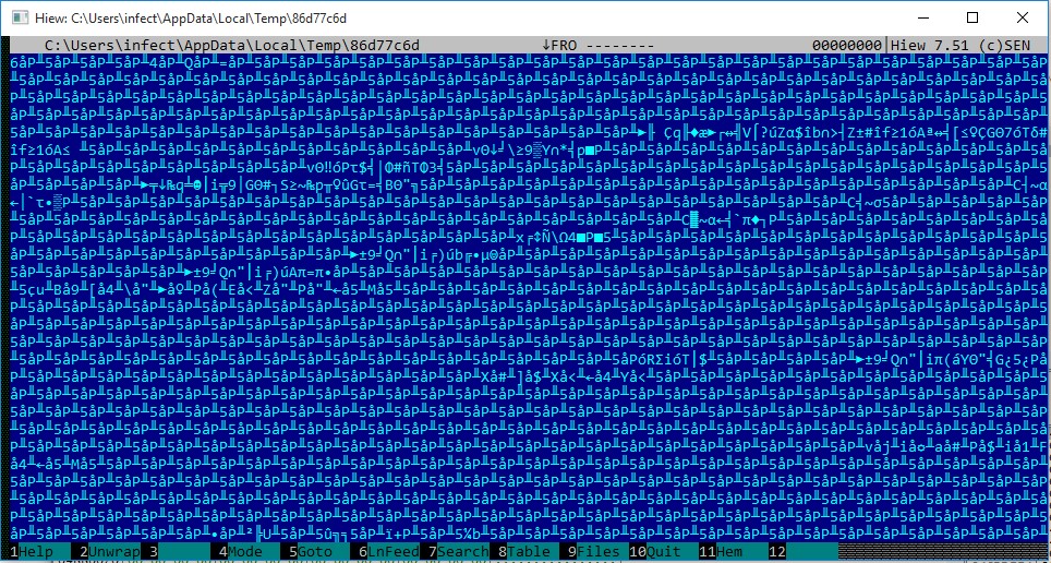 Figure 12. Shellcode “70685a9e” 