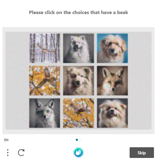 Figure 5. Usage of CAPTCHA 