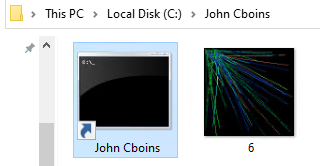 Figure 6. Contents of John Cboins.zip 