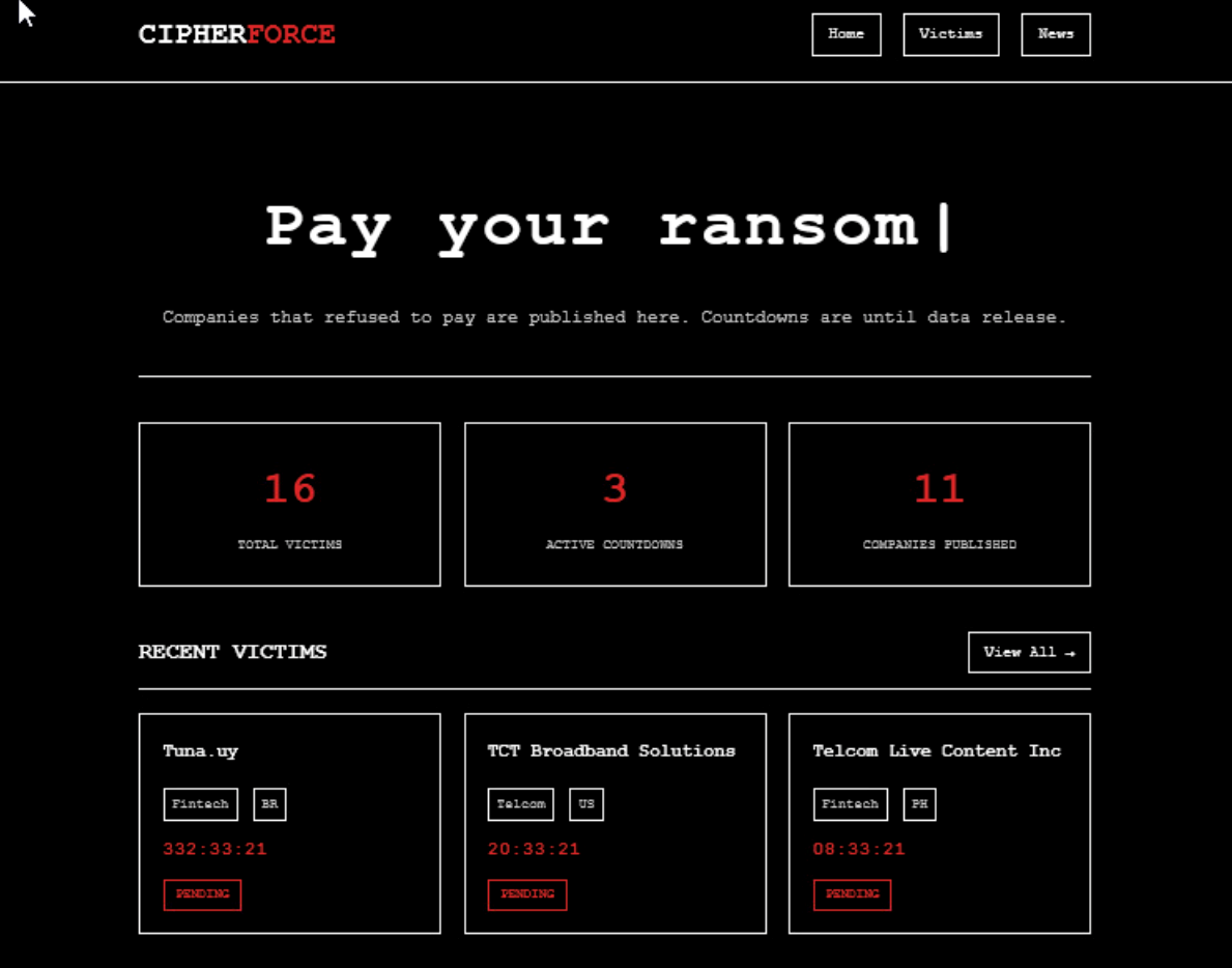 Figure 21. TeamPCP onion website 