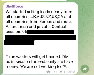 Figure 23. Their victimology points to TeamPCP as a threat group or operator who knows about Western culture 