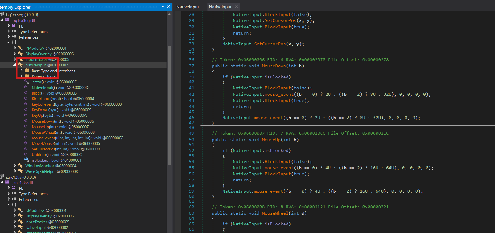 Figure 10. NativeInput Module simulates and controls mouse and keyboard actions via Windows APIs, with the ability to temporarily block and override user input