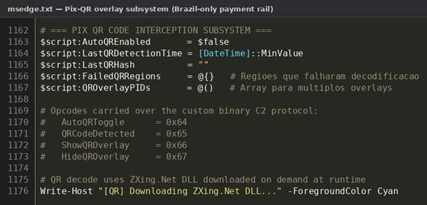 Figure 24. Pix QR overlay subsystem and its custom binary-protocol opcodes