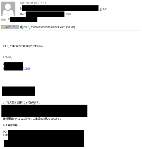 図4:EMOTETのメールによる拡散例