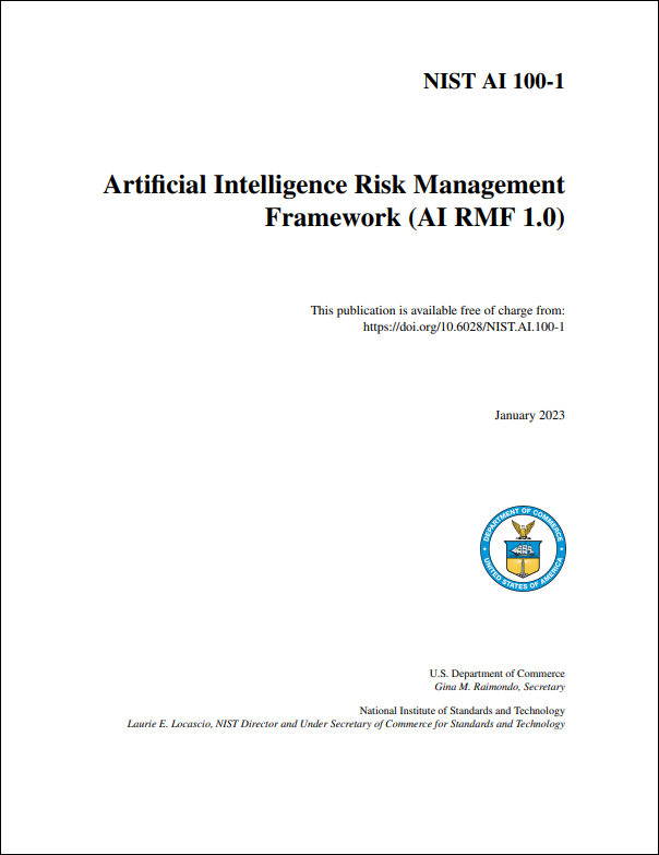 画面：NIST AI RMF1.0の表紙