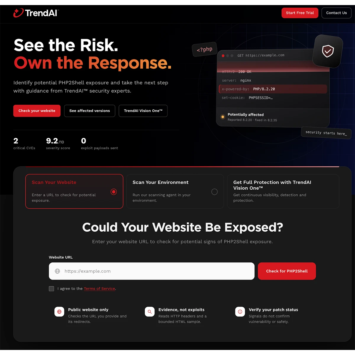 PHP2Shellリスク評価ツール「PHP2Shell Exposure Checker」