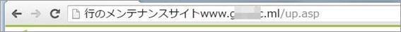 図6：URLに日本語表示を利用したフィッシング詐欺サイトの例