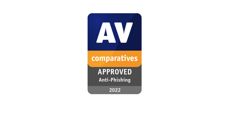 AV-Comparatives榮獲防釣魚網站認證