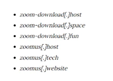 圖 6：冒牌的 Zoom 下載網址。