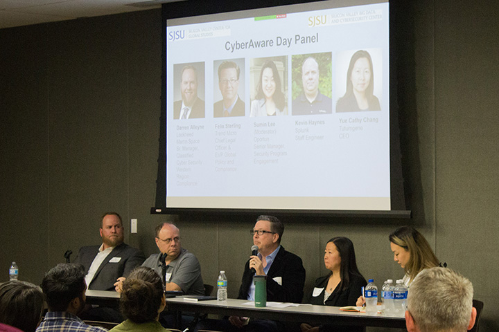 Trend Micro's Felix Sterling speaks at San Jose State University’s Cybersecurity Day